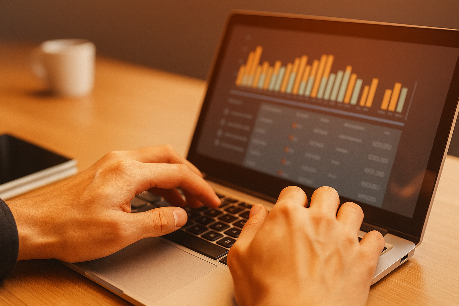 معاينة لوحة التحكم والتحليلات